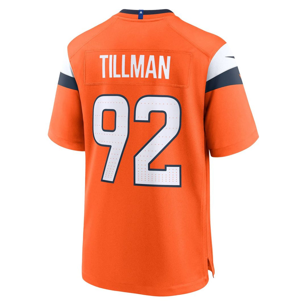 Dondrea Tillman Denver Broncos Game Jersey - Orange