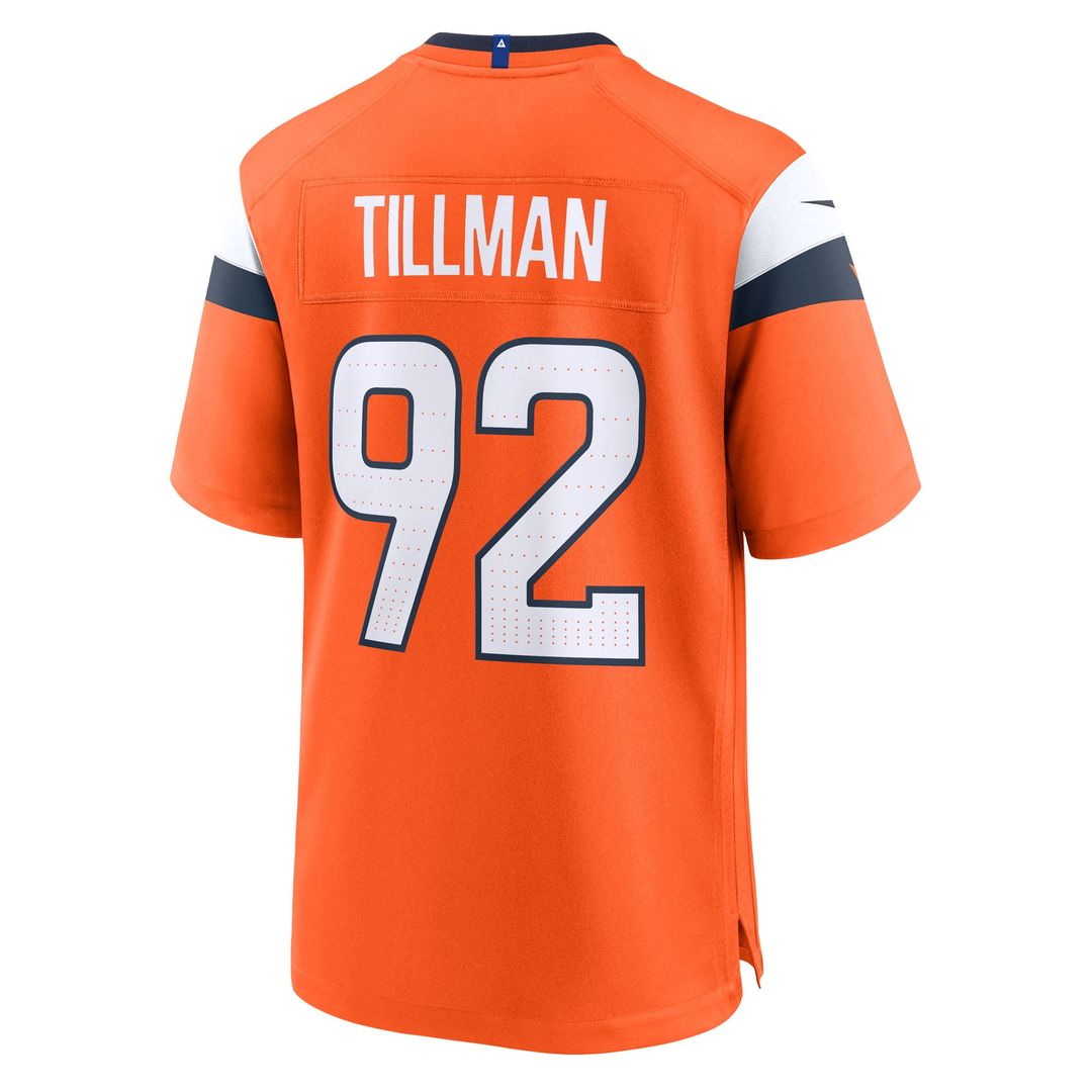 Dondrea Tillman Denver Broncos Game Jersey - Orange