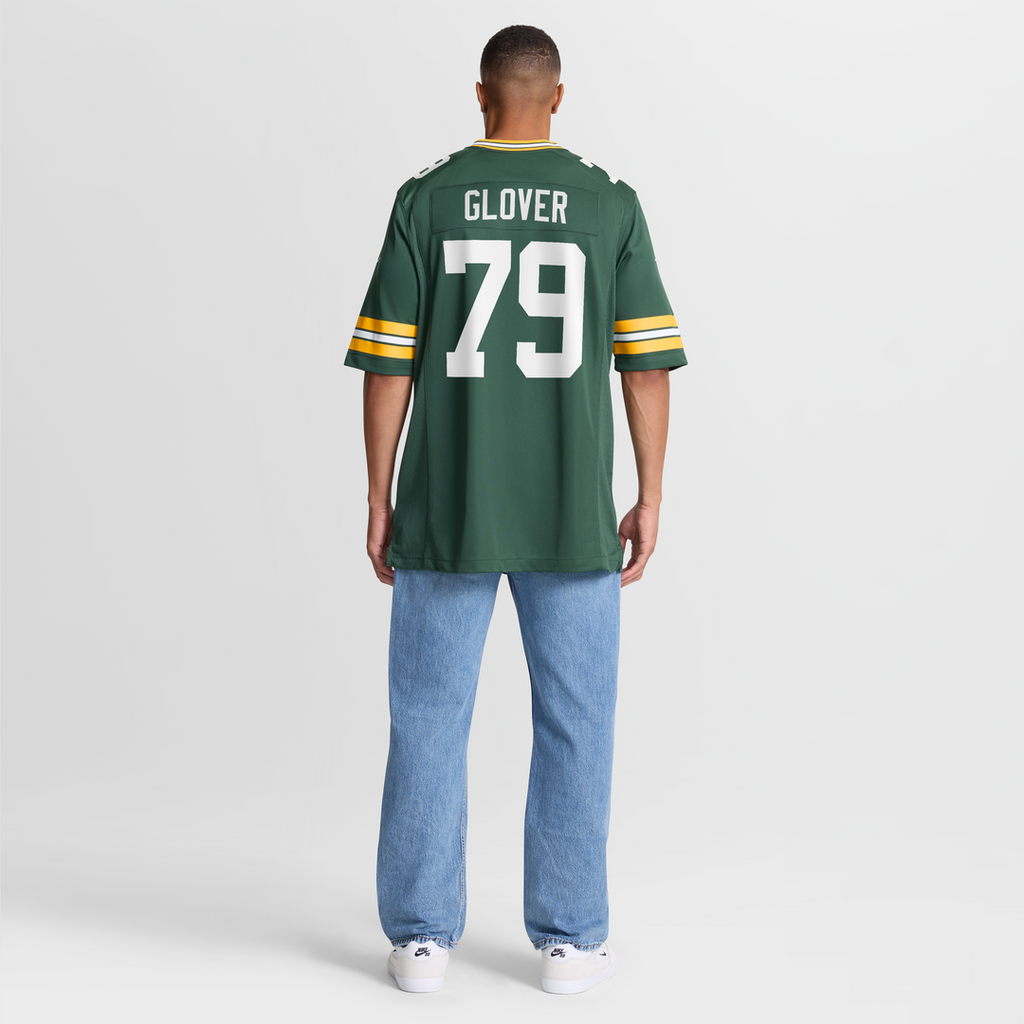 Travis Glover Green Bay Packers Game Jersey - Green