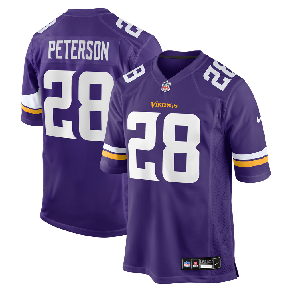 Adrian Peterson Minnesota Vikings Team Game Jersey - Purple