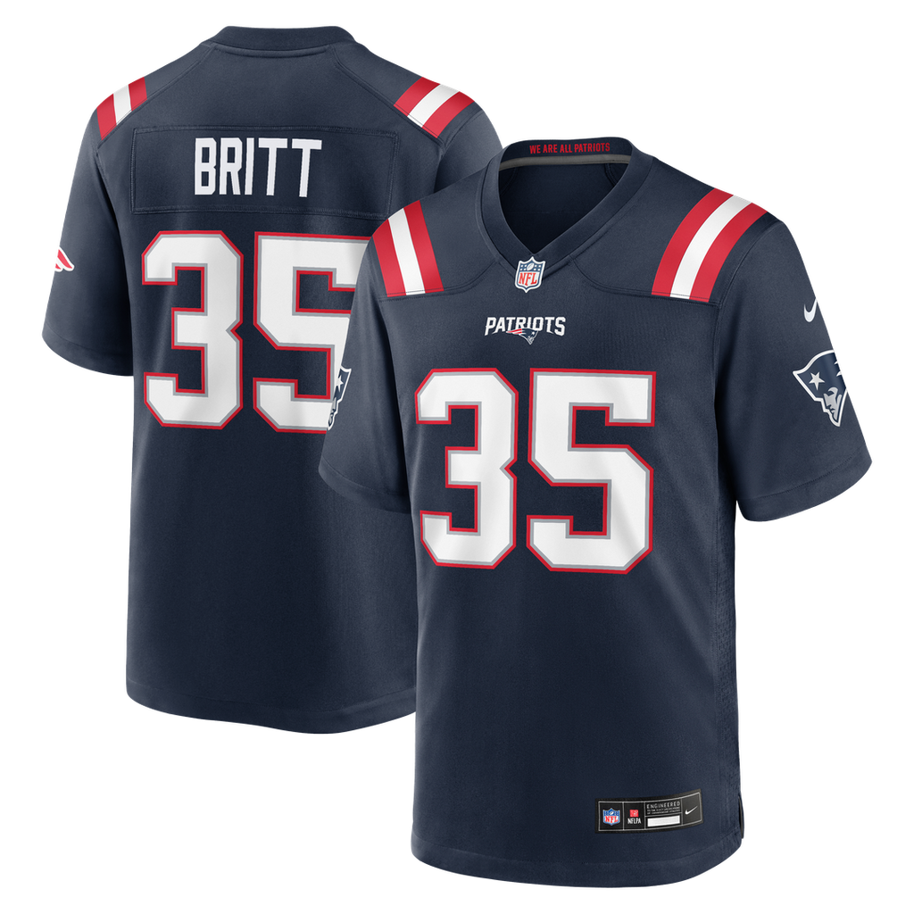 K.J. Britt New England Patriots Game Jersey - Navy