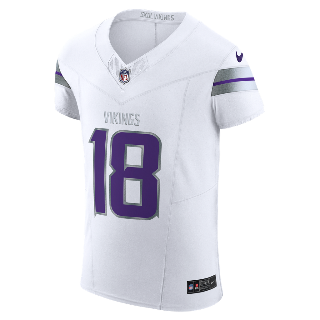 Justin Jefferson Minnesota Vikings Alternate Vapor F.U.S.E. Elite Jersey - White