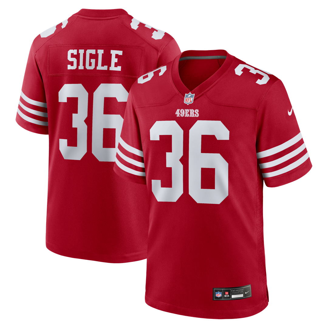 Marques Sigle San Francisco 49ers Game Jersey - Scarlet