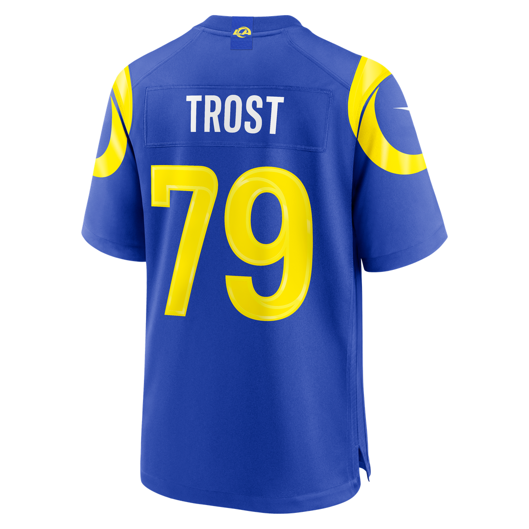Keagen Trost Los Angeles Rams Game Jersey - Royal Blue
