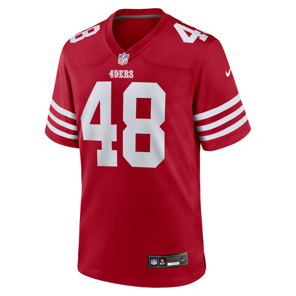 Tatum Bethune San Francisco 49ers Game Jersey - Scarlet