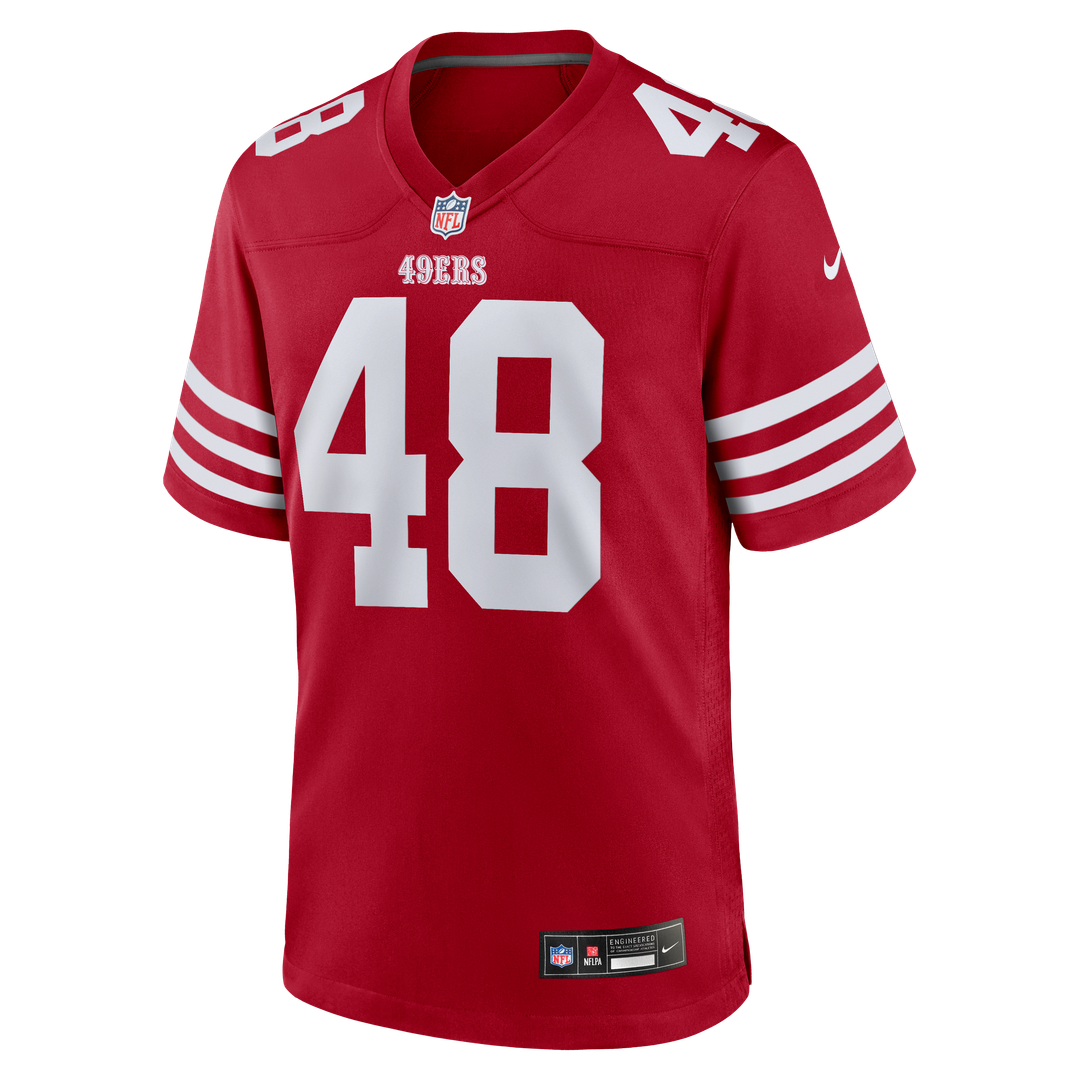 Tatum Bethune San Francisco 49ers Game Jersey - Scarlet