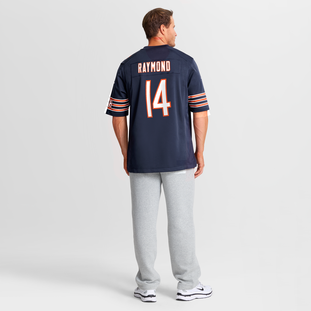 Kalif Raymond Chicago Bears Game Jersey - Navy