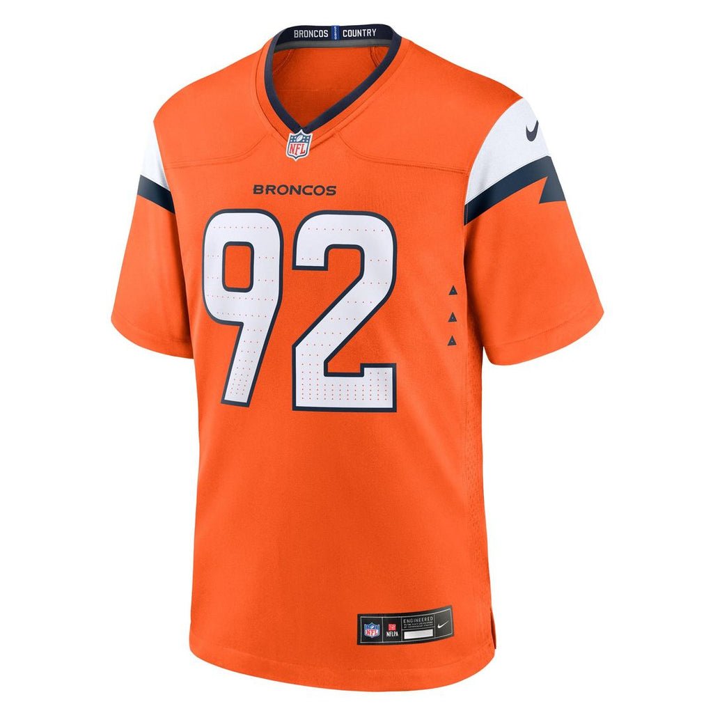 Dondrea Tillman Denver Broncos Game Jersey - Orange