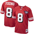 Steve Young San Francisco 49ers 1994 Authentic Throwback Jersey - Scarlet