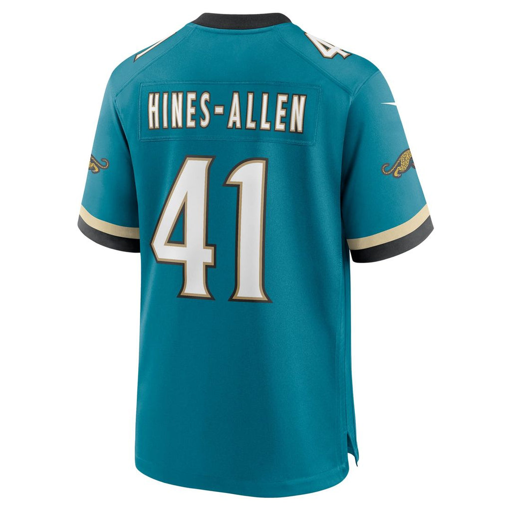 Josh Hines-Allen Jacksonville Jaguars Prowler Throwback Game Jersey - Teal
