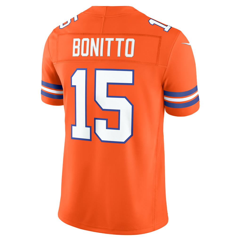 Nik Bonitto Denver Broncos Alternate Vapor F.U.S.E. Stitched Limited Jersey - Navy