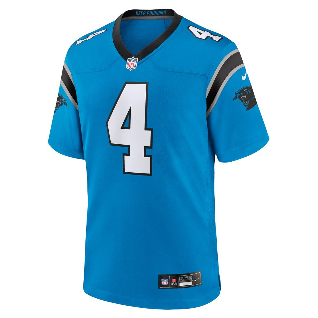 Tetairoa McMillan Carolina Panthers Game Jersey - Black