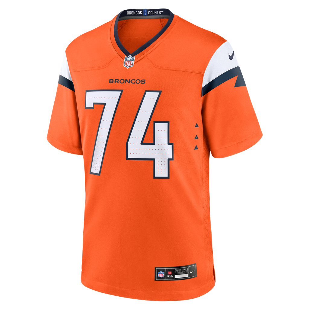 Ben Powers Denver Broncos Game Jersey - Orange
