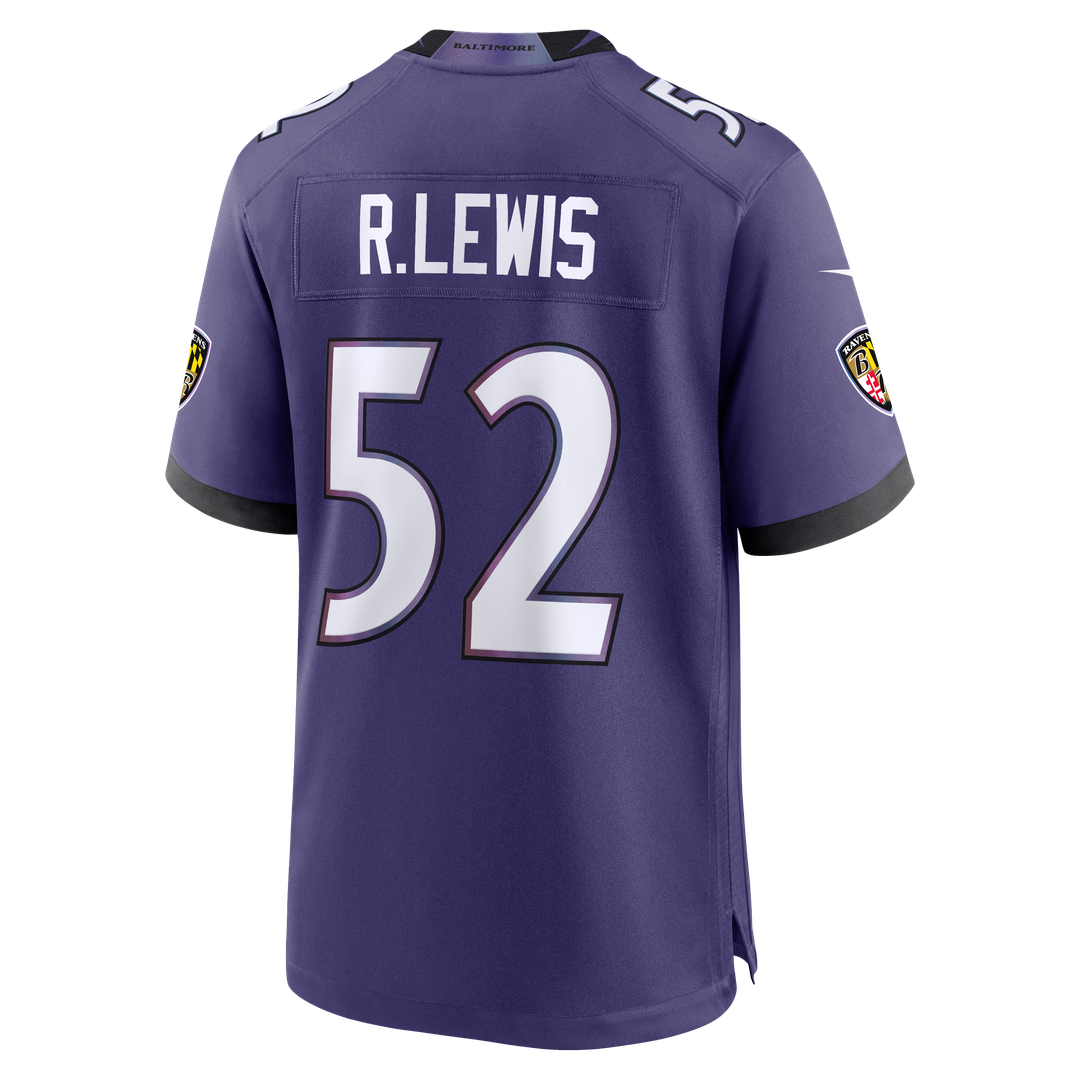 Ray Lewis Baltimore Ravens Game Jersey - Purple