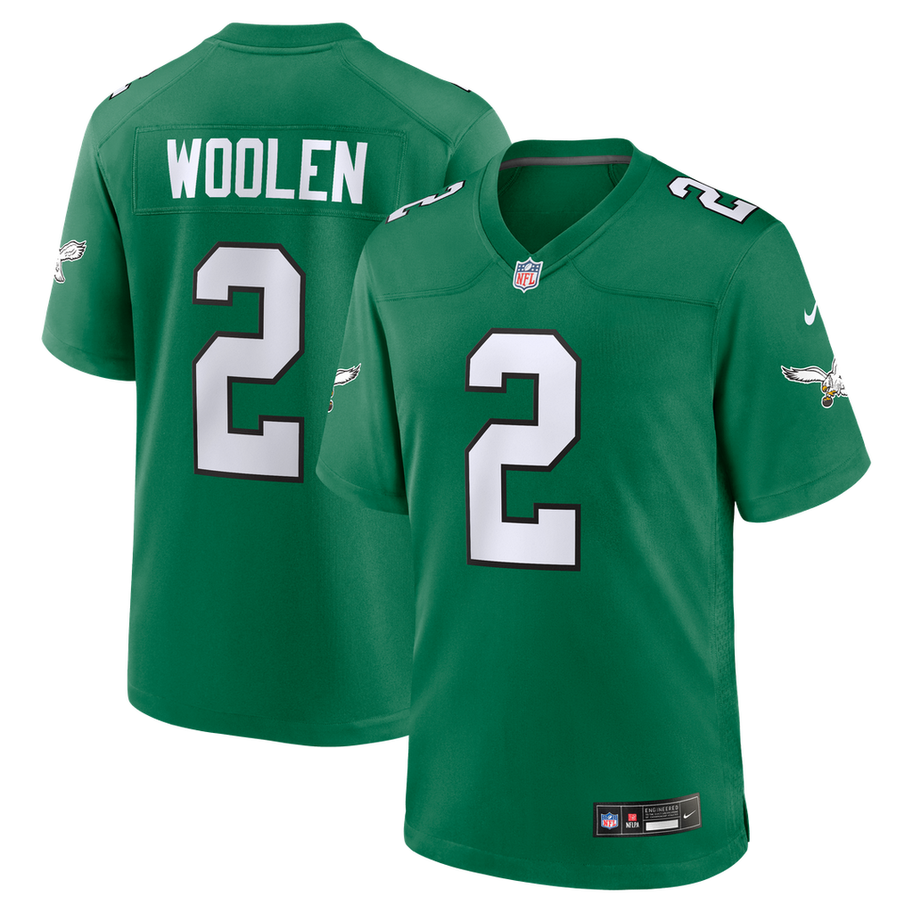 Tariq Woolen Philadelphia Eagles Alternate Game Jersey - Kelly Green