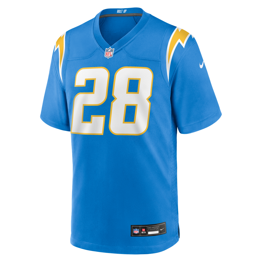 Isaiah Spiller Los Angeles Chargers Game Jersey - Powder Blue