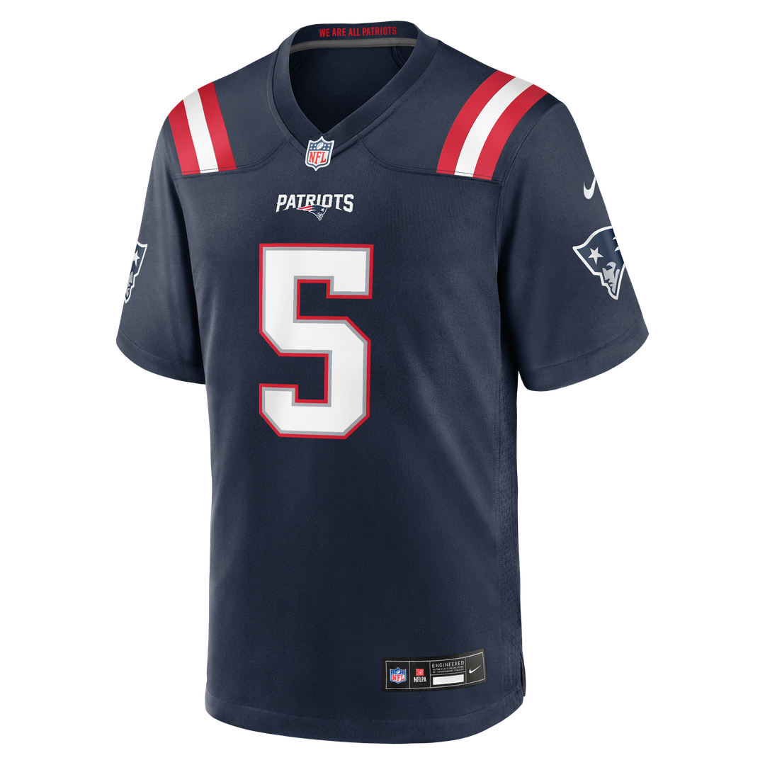 Dre'Mont Jones New England Patriots Game Jersey - Navy