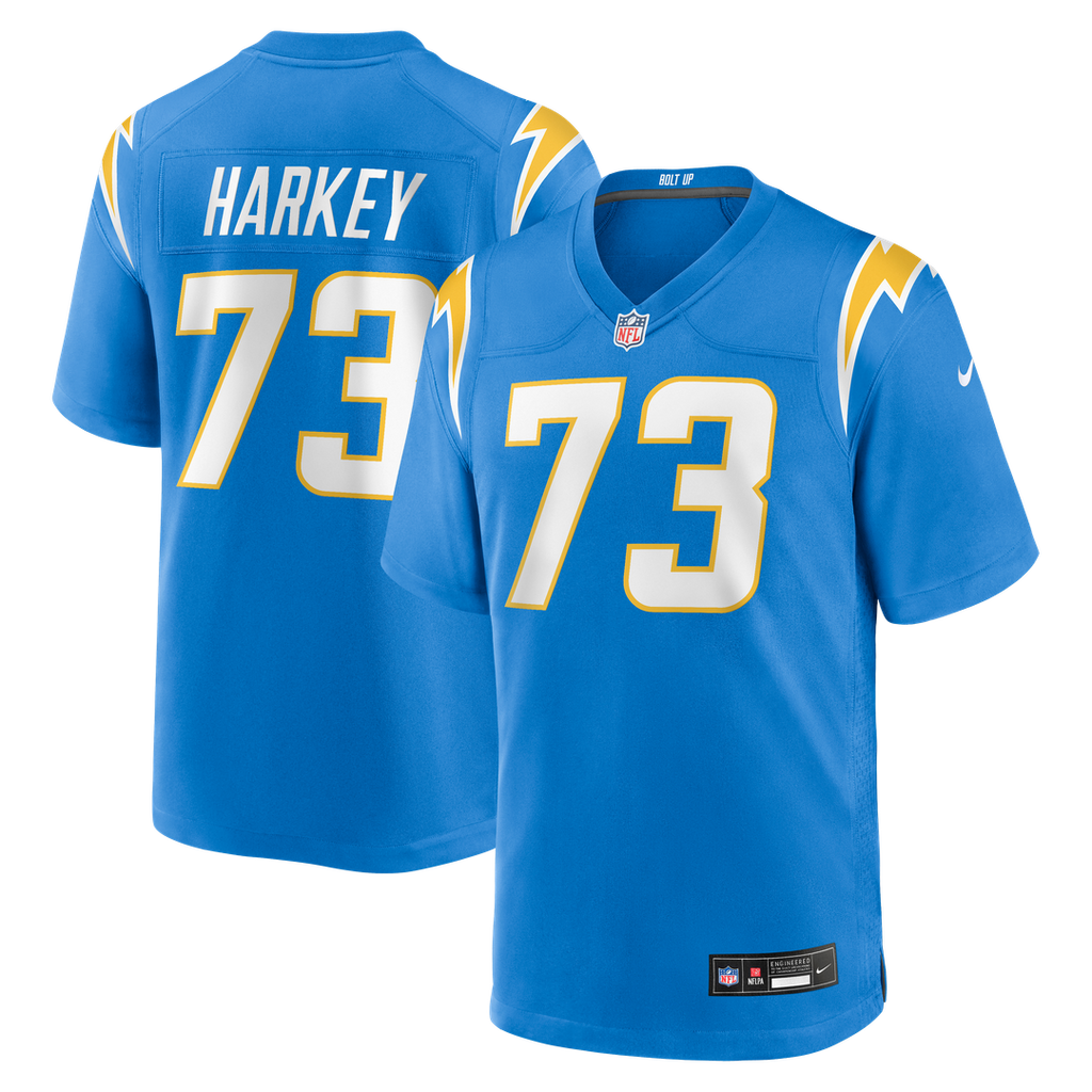 Alex Harkey Los Angeles Chargers Game Jersey - Powder Blue