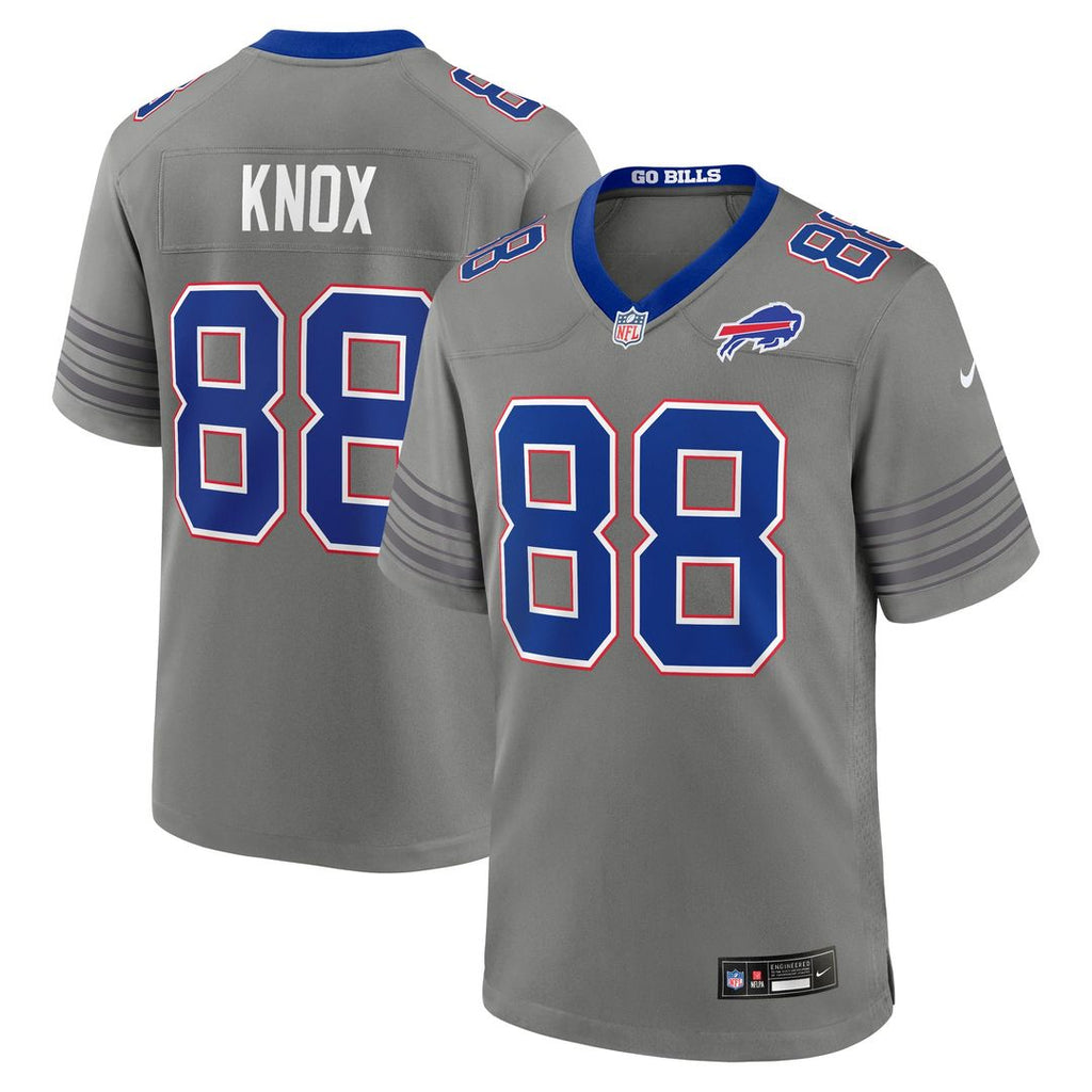 Dawson Knox Buffalo Bills Nickel City Game Jersey - Gray