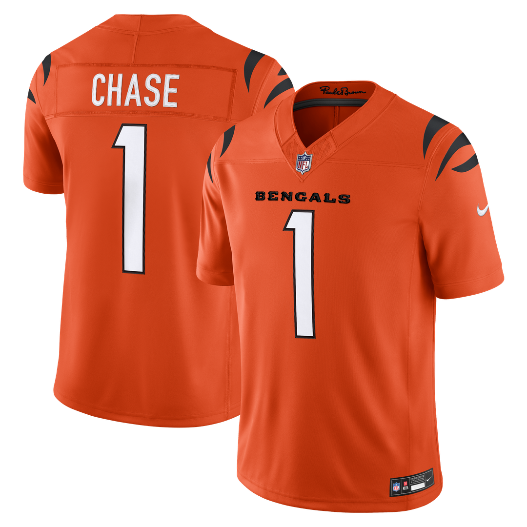 Ja'Marr Chase Cincinnati Bengals Vapor F.U.S.E. Stitched Limited Jersey - Black