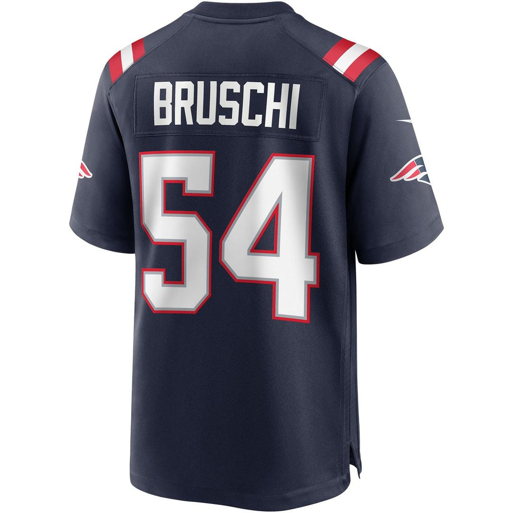 Tedy Bruschi New England Patriots Game Jersey - Navy