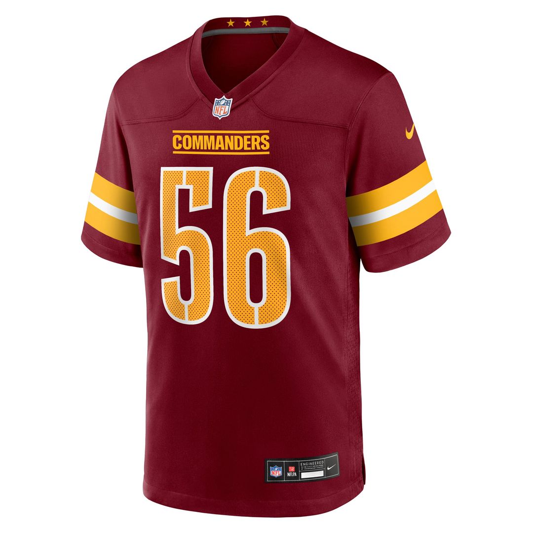 Kain Medrano Washington Commanders Game Jersey - Burgundy