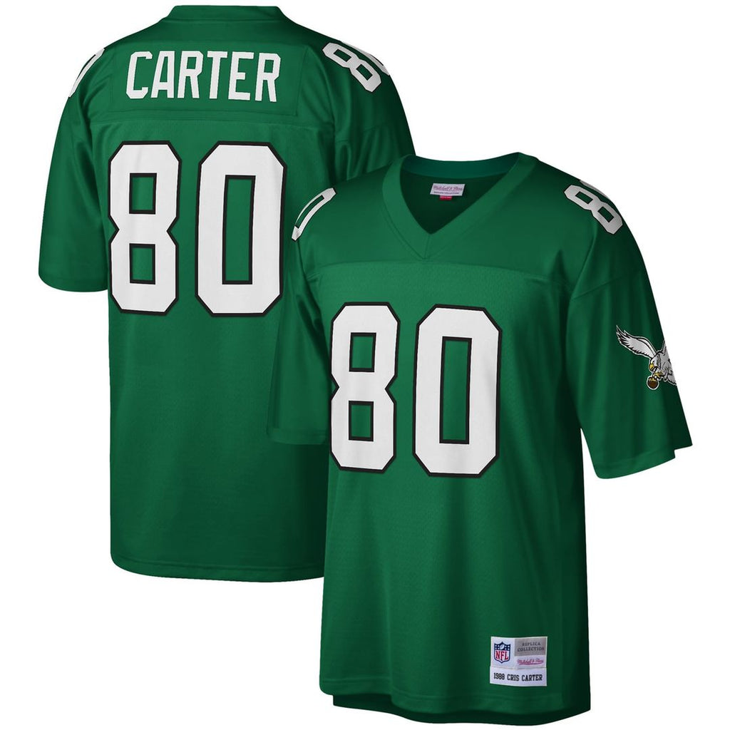Cris Carter Philadelphia Eagles Legacy Replica Jersey - Kelly Green