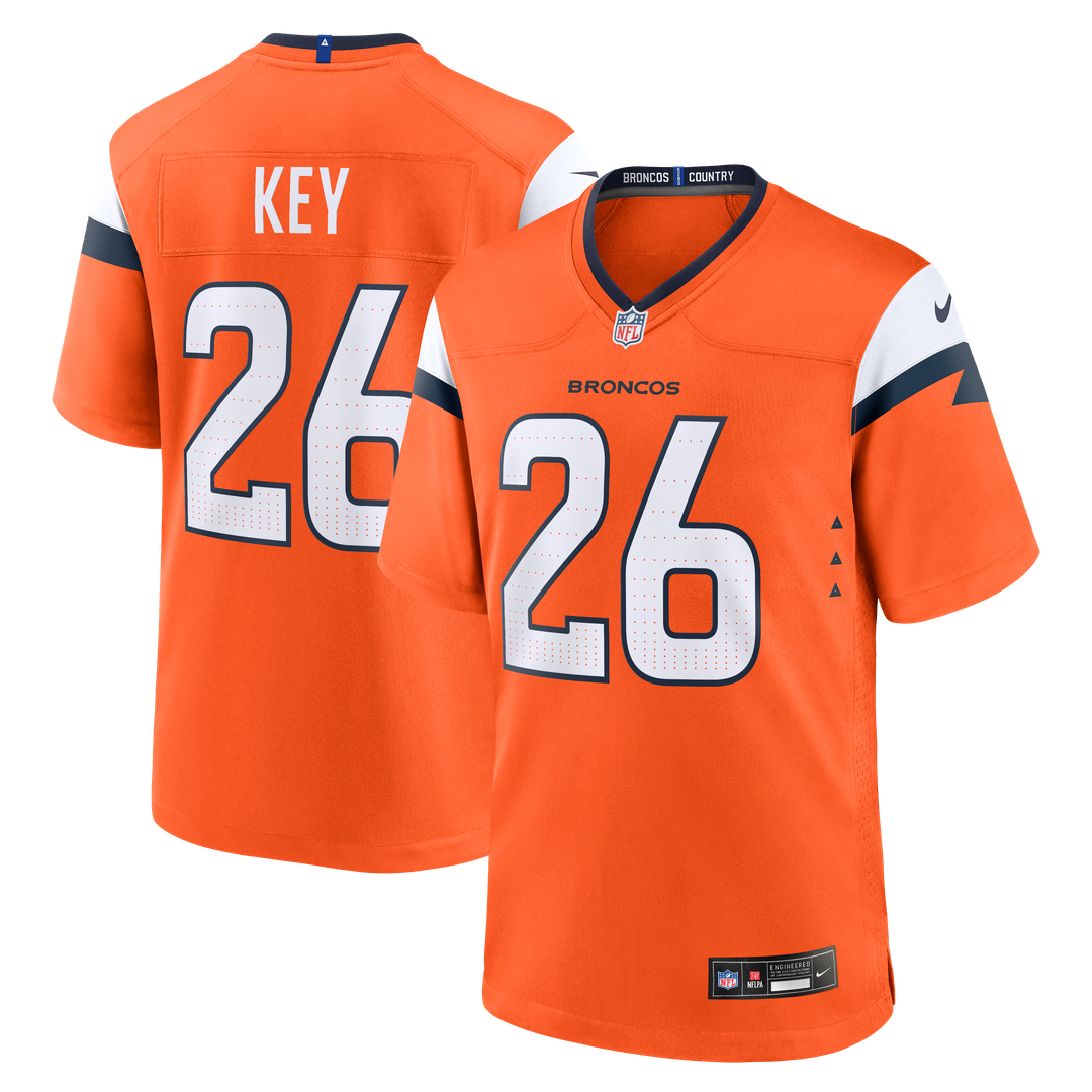 Devon Key Denver Broncos Game Jersey - Orange