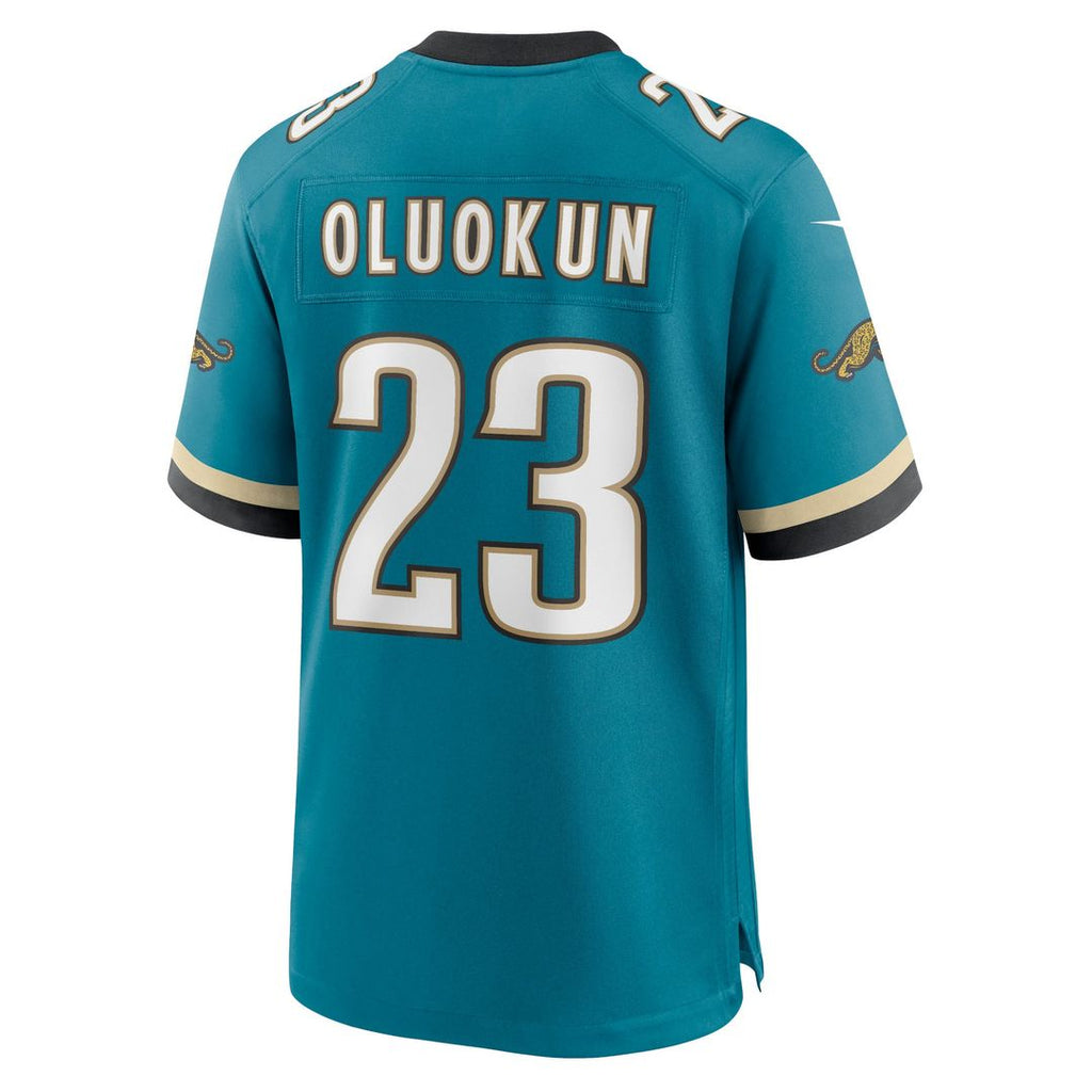 Foye Oluokun Jacksonville Jaguars Prowler Throwback Game Jersey - Teal