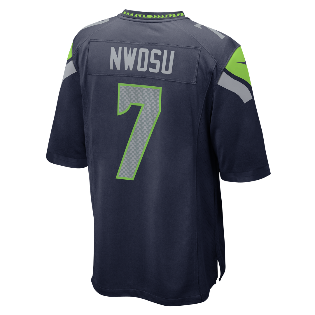 Uchenna Nwosu Seattle Seahawks Game Jersey - College Navy