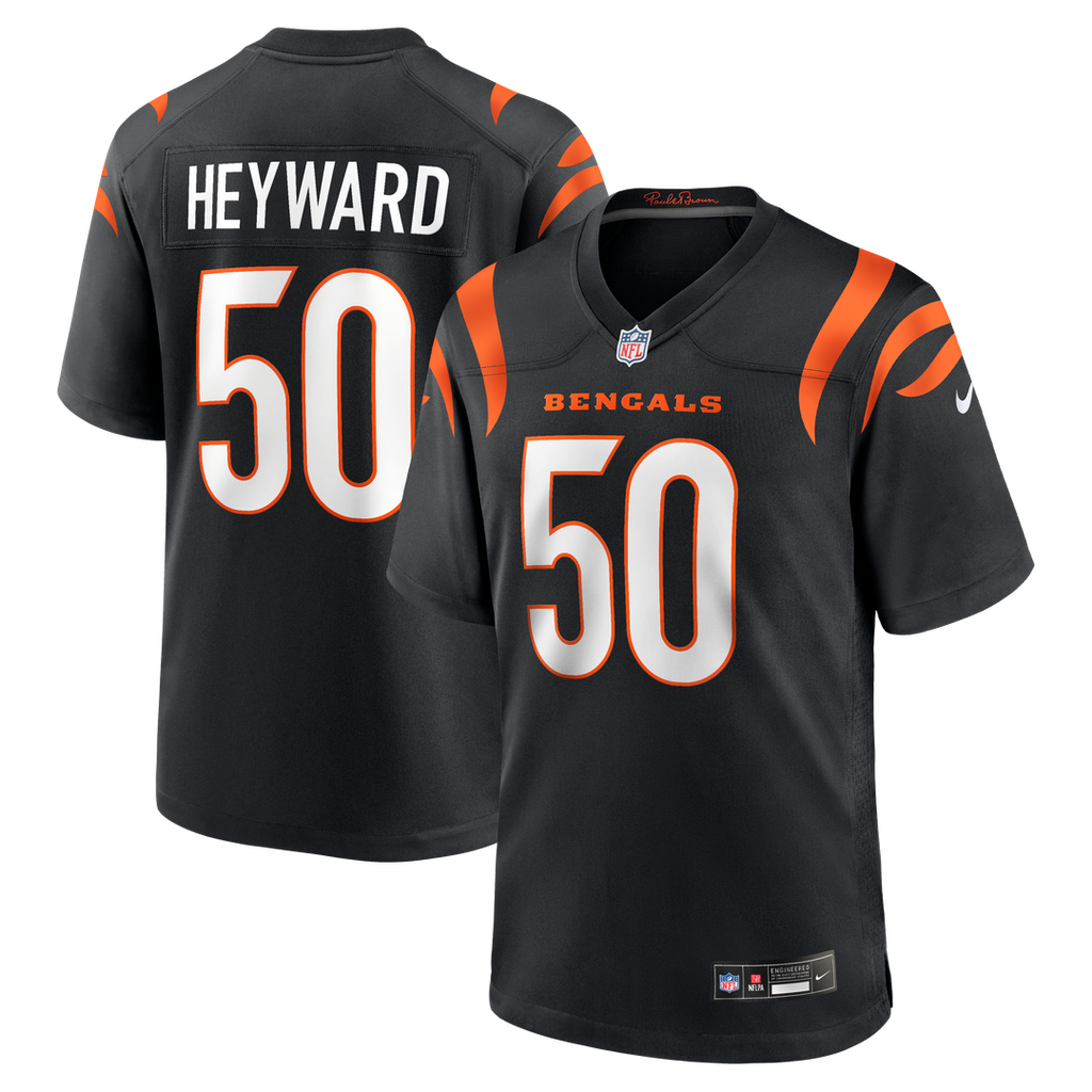 Shaka Heyward Cincinnati Bengals Game Jersey - Black