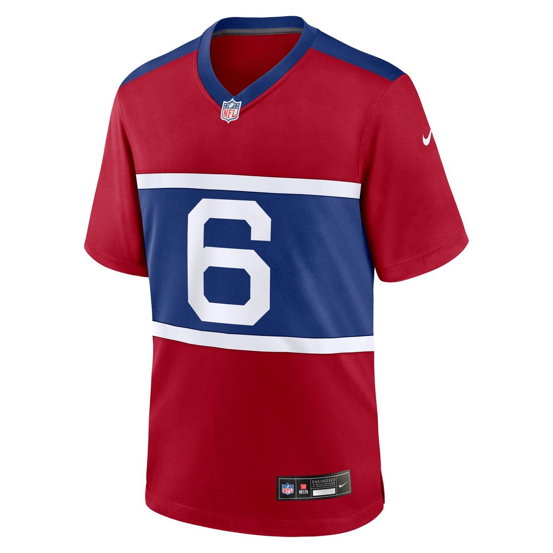 Jaxson Dart New York Giants Game Jersey - Royal Blue