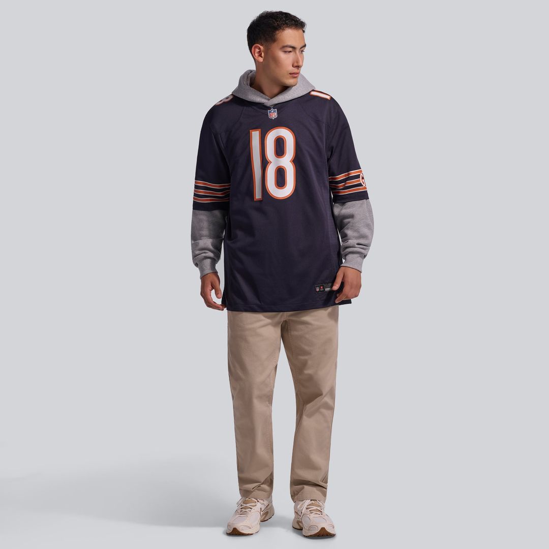 Caleb Williams Chicago Bears First Round Pick Game Jersey - White