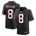 Kyle Pitts Sr. Atlanta Falcons Alternate Game Jersey - Black
