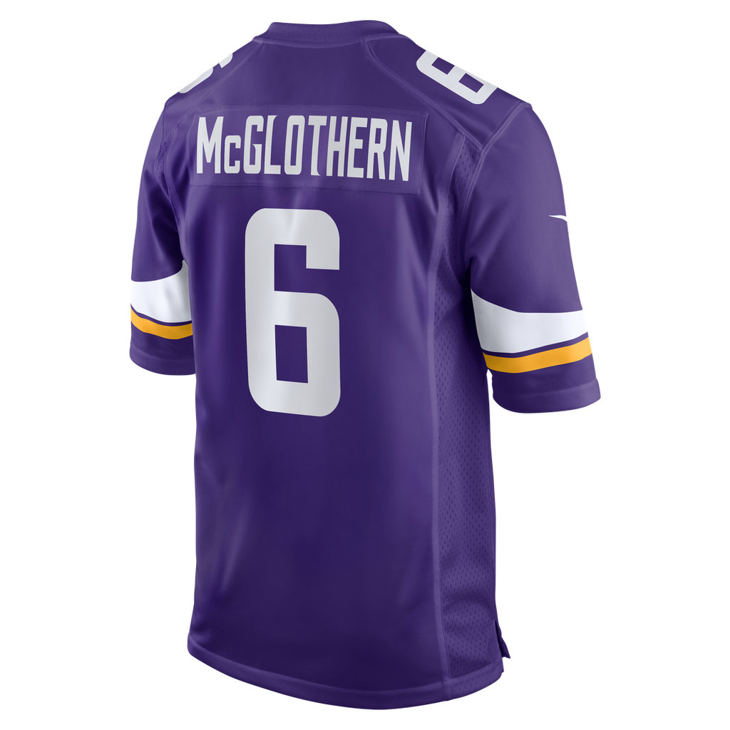 Dwight McGlothern Minnesota Vikings Game Jersey - Purple
