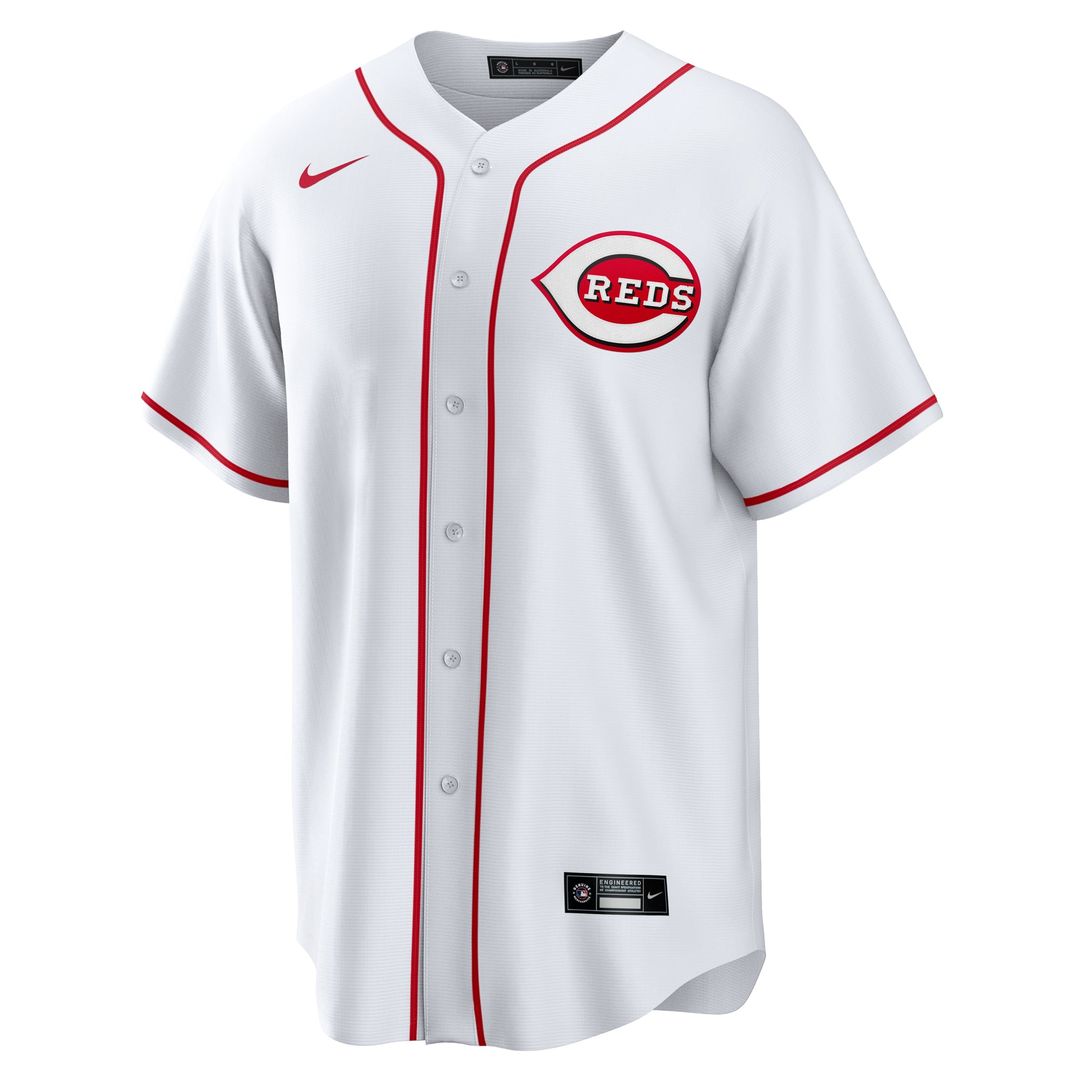 Cincinnati Reds Spencer Steer Nike White Home Replica Jersey