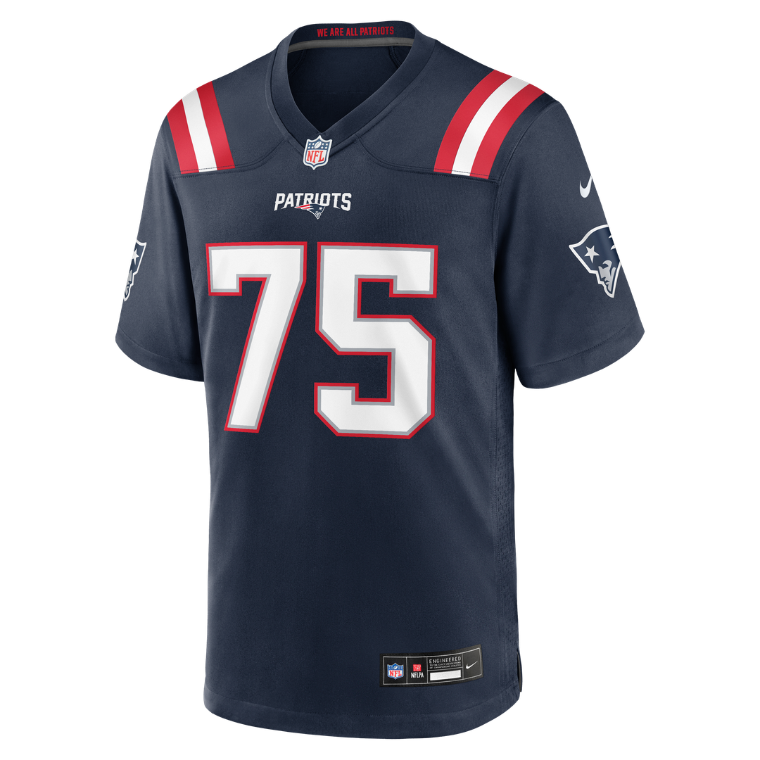 Alijah Vera-Tucker New England Patriots Game Jersey - Navy
