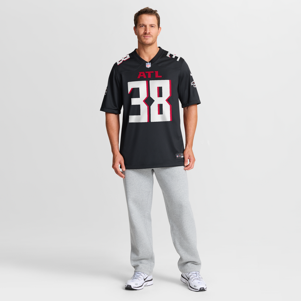 Nathan Carter Atlanta Falcons Game Jersey - Black
