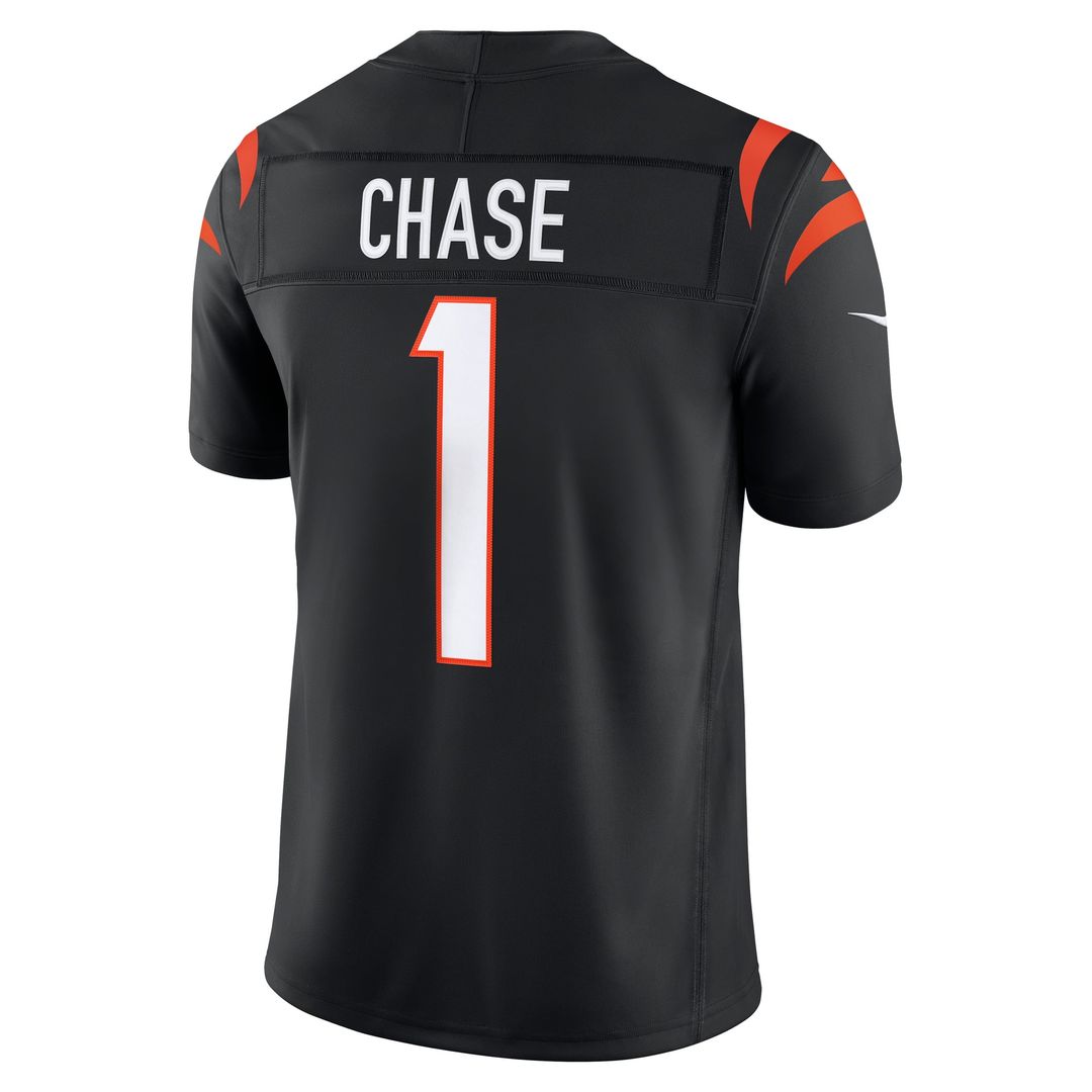 Ja'Marr Chase Cincinnati Bengals Vapor F.U.S.E. Stitched Limited Jersey - Black