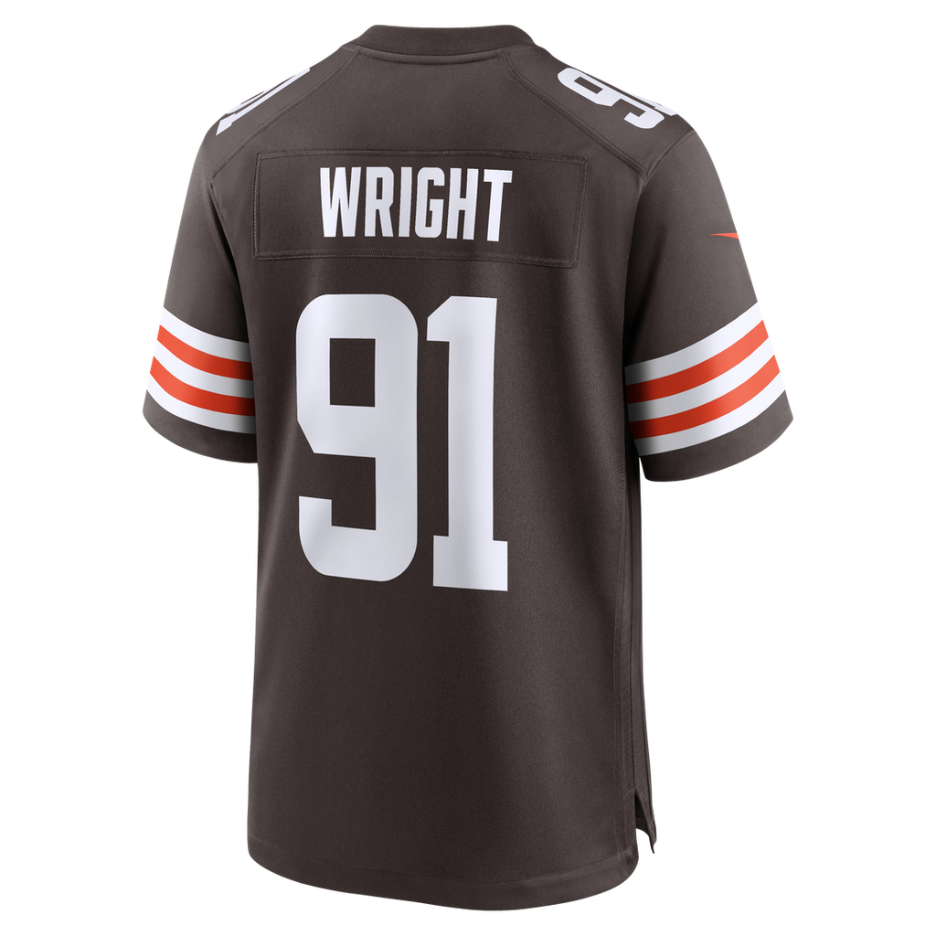 Alex Wright Cleveland Browns Game Jersey - Brown