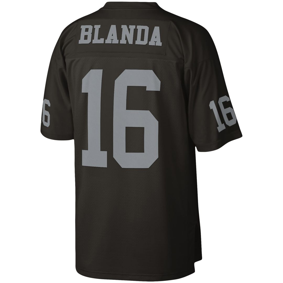 George Blanda Las Vegas Raiders Legacy Replica Jersey - Black