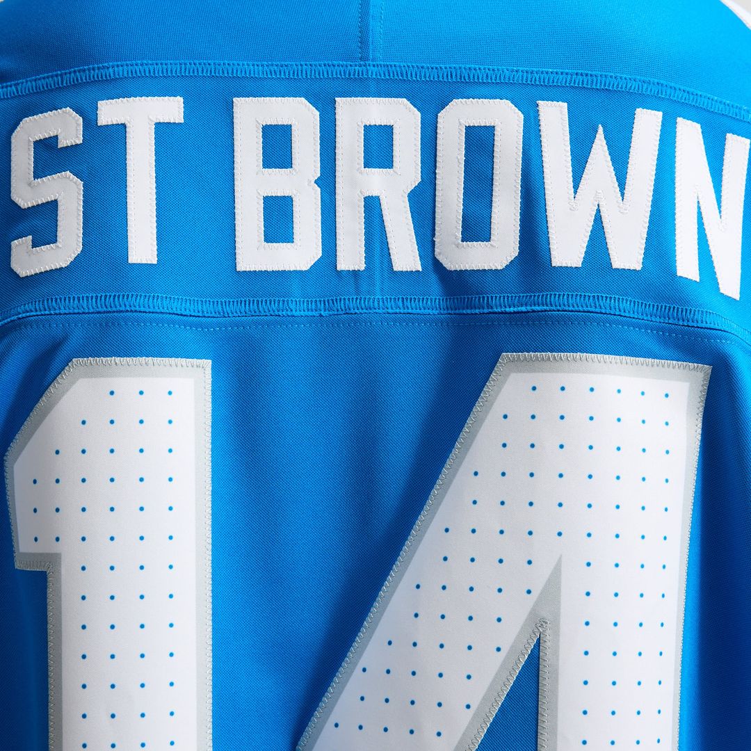 Amon-Ra St. Brown Detroit Lions Vapor F.U.S.E. Stitched Limited Jersey - Blue