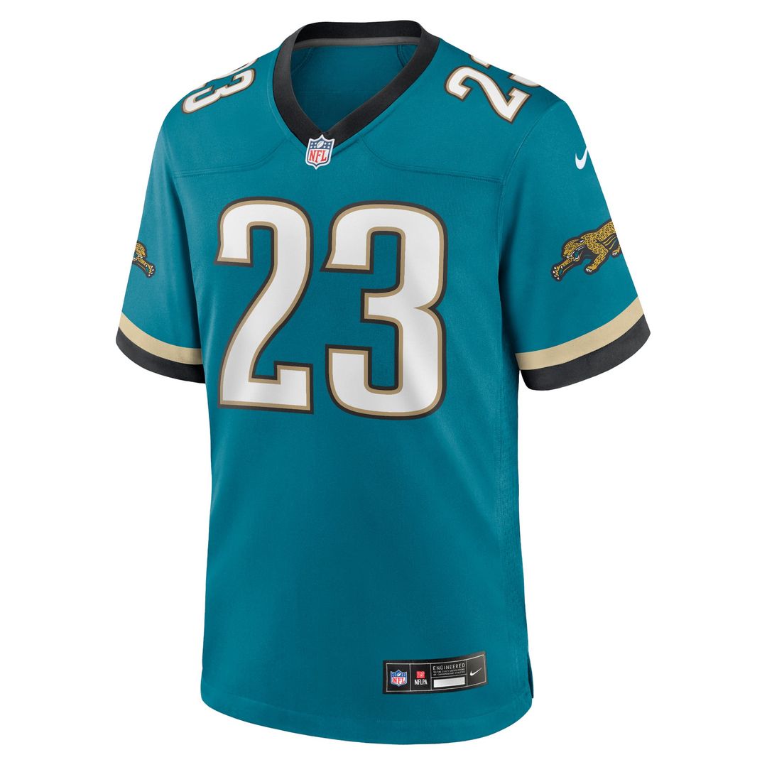 Foye Oluokun Jacksonville Jaguars Prowler Throwback Game Jersey - Teal