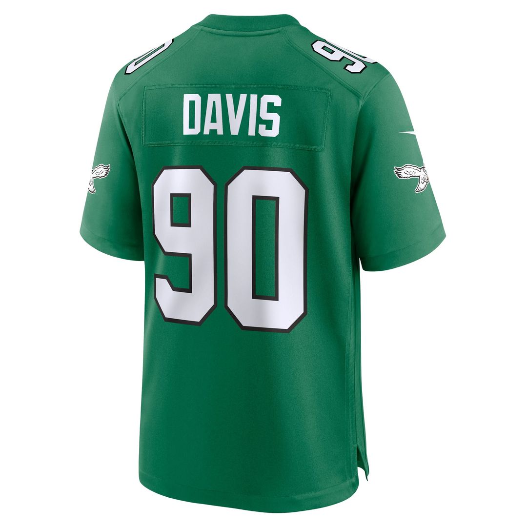 Jordan Davis Philadelphia Eagles Game Jersey - Midnight Green