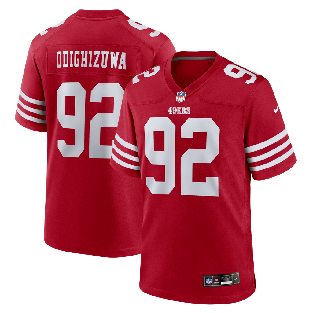 Osa Odighizuwa San Francisco 49ers Game Jersey - Scarlet
