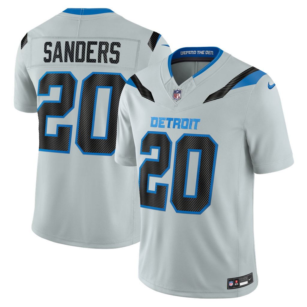 Barry Sanders Detroit Lions 2026 Rivalries Collection Stitched Limited Jersey - Silver