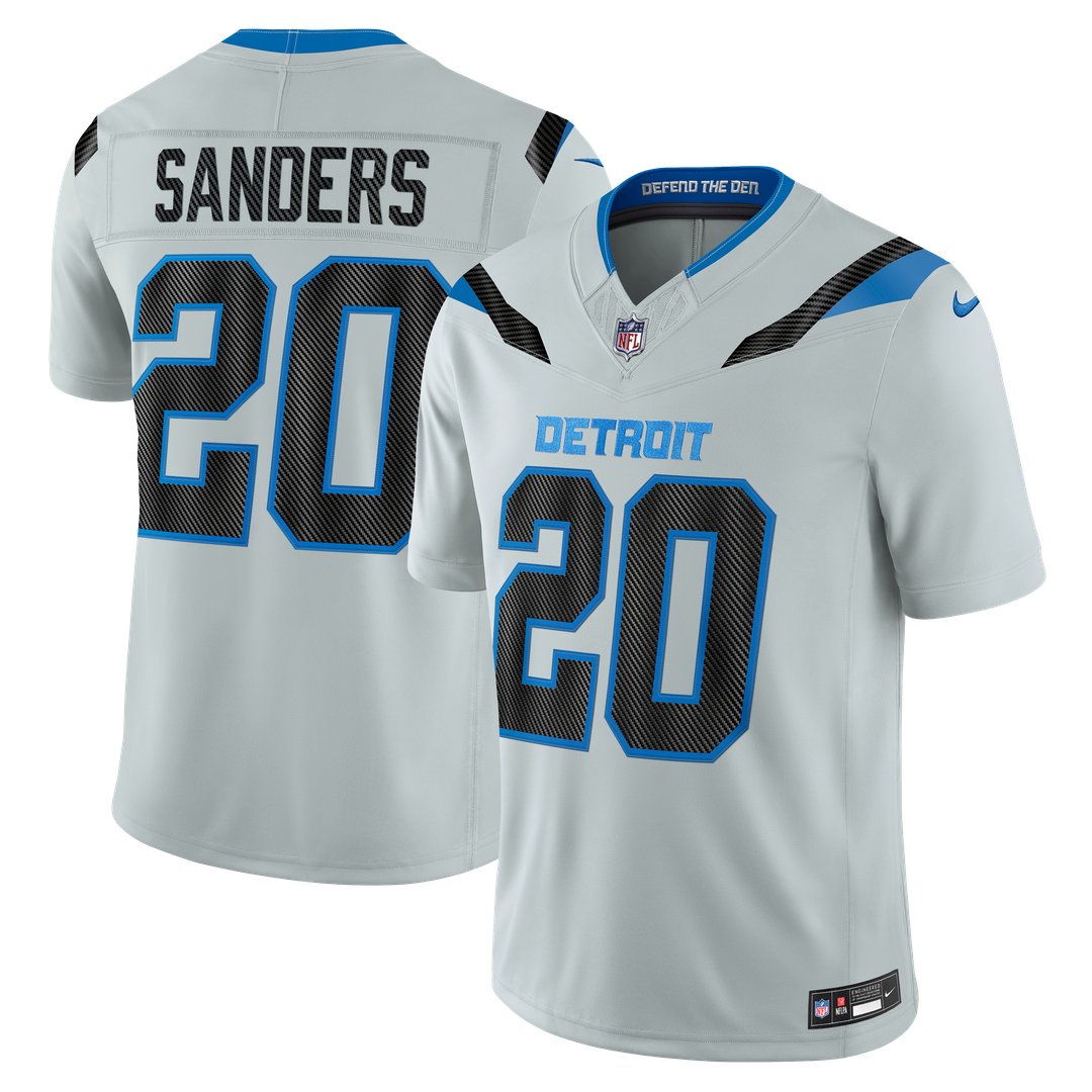 Barry Sanders Detroit Lions 2026 Rivalries Collection Stitched Limited Jersey - Silver