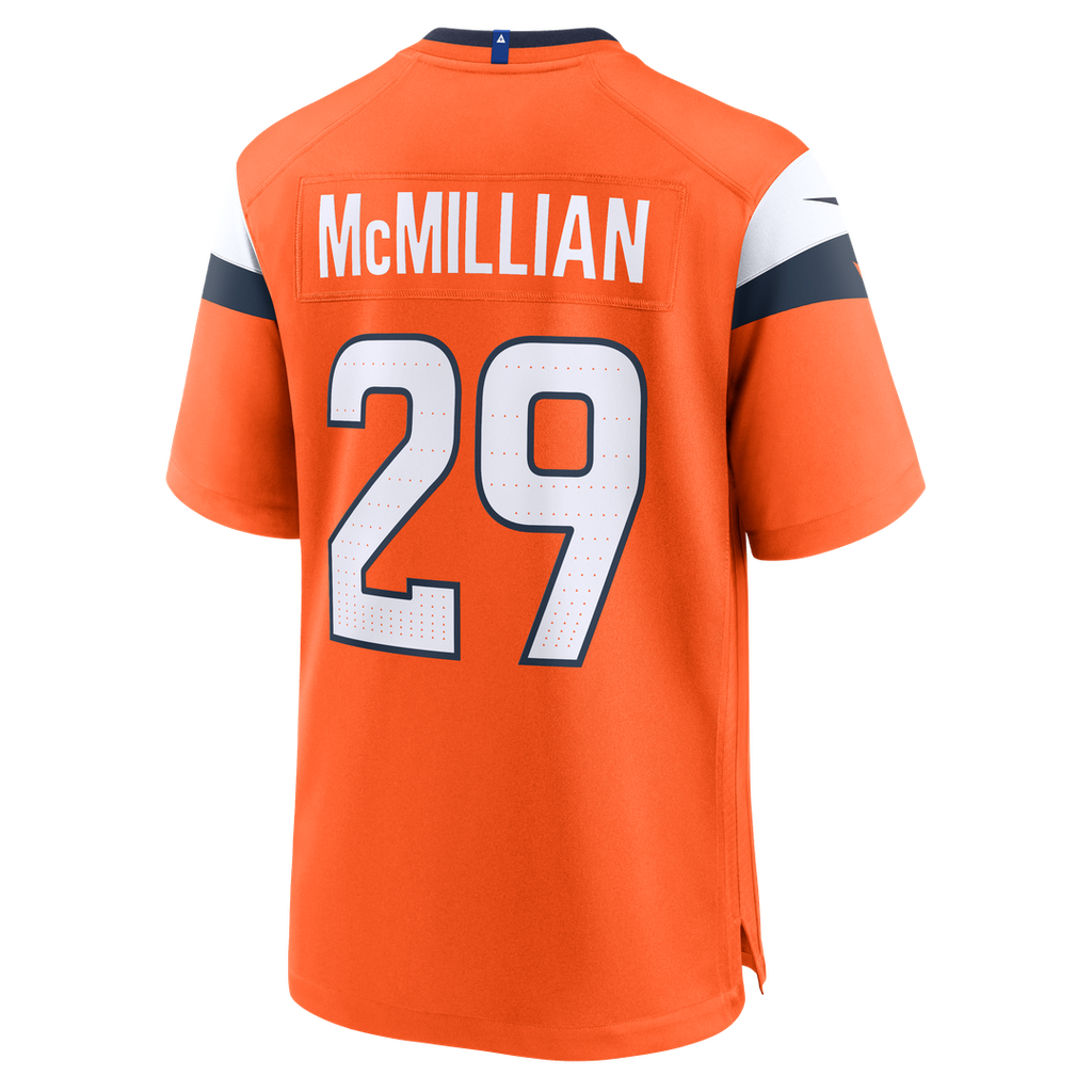 Ja'Quan McMillian Denver Broncos Game Jersey - Orange
