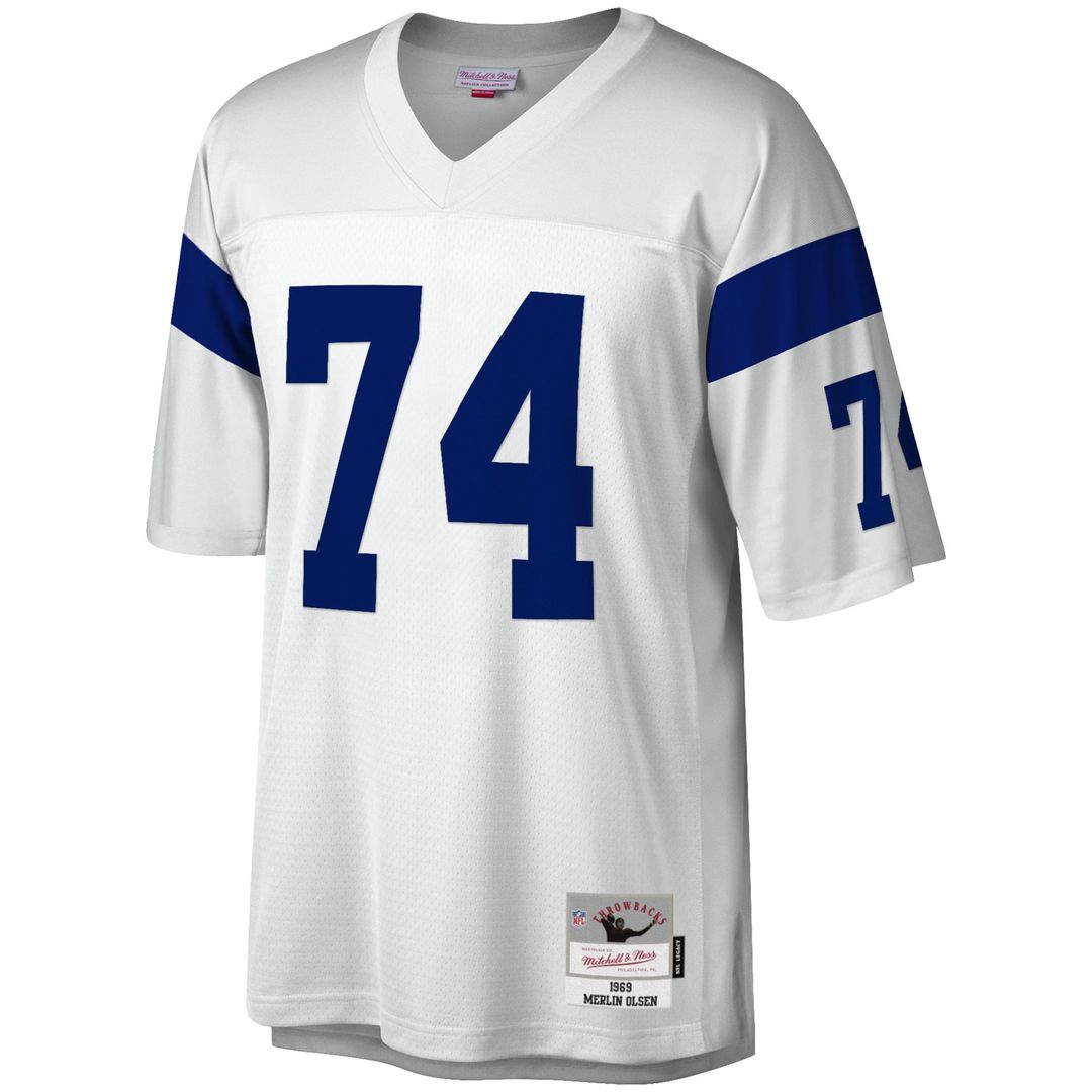 Merlin Olsen Los Angeles Rams Legacy Replica Jersey - White