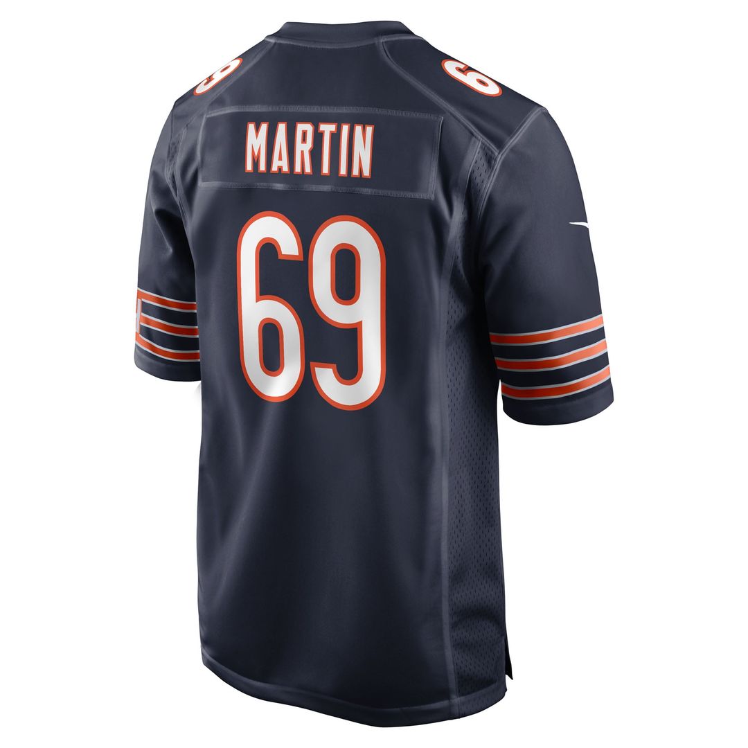 Jeremiah Martin Chicago Bears Game Jersey - Navy